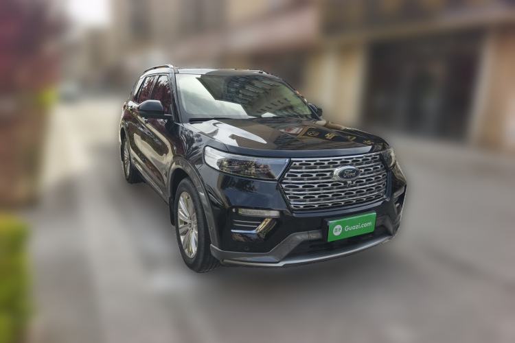 Used Ford Explorer 2020 EcoBoost 285 4x4 Titanium Edition 6 Seats Front Right 45 Deg