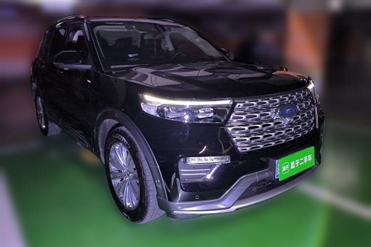 Used Ford Explorer 2020 EcoBoost 285 4x4 Titanium Edition 6 Seats Front Right 45 Deg