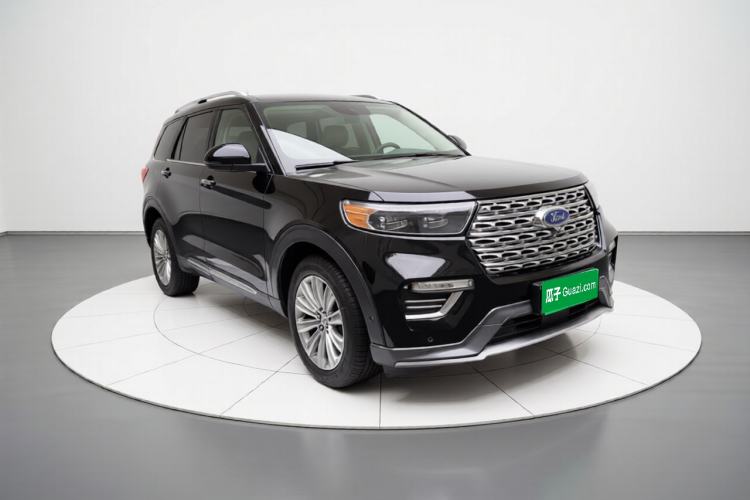 Used Ford Explorer 2020 EcoBoost 285 4x4 Titanium Edition 6 Seats Front Right 45 Deg