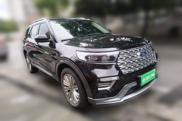 Used Ford Explorer 2020 EcoBoost 285 4x4 Titanium Edition 6 Seats Front Right 45 Deg