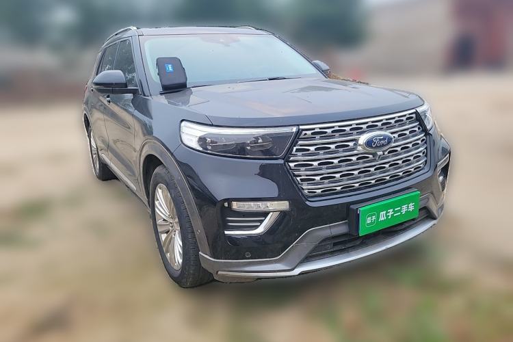 Used Ford Explorer 2020 EcoBoost 285 4x4 Titanium Edition 6 Seats Front Right 45 Deg