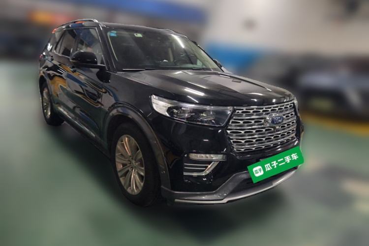 Used Ford Explorer 2020 EcoBoost 285 4x4 Titanium Edition 6 Seats Front Right 45 Deg
