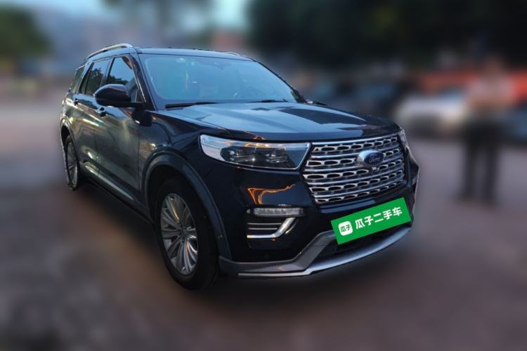Used Ford Explorer 2020 EcoBoost 285 4x4 Titanium Edition 6 Seats Front Right 45 Deg