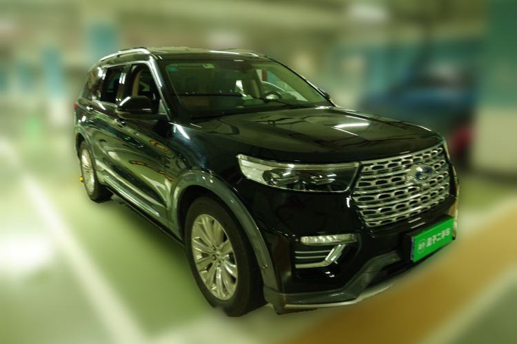 Used Ford Explorer 2020 EcoBoost 285 4x4 Titanium Edition 6 Seats Front Right 45 Deg