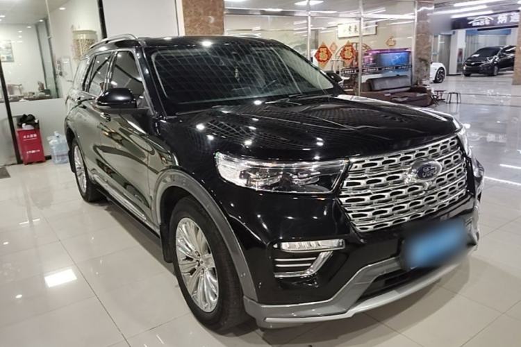 Used Ford Explorer 2020 EcoBoost 285 4x4 Titanium Edition 6 Seats Front Right 45 Deg
