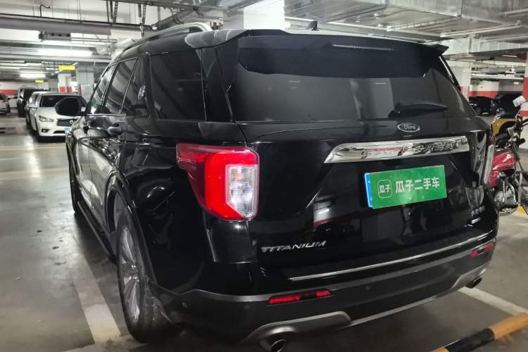 Used Ford Explorer 2020 EcoBoost 285 4x4 Titanium Edition 7-Seater Rear Left 45 Deg