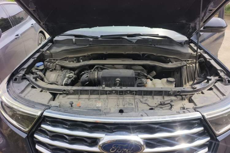 Used Ford Explorer 2020 EcoBoost 285 Four-Wheel Drive Trend Edition 6 Seats Engine Bay