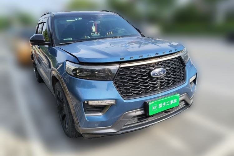 Used Ford Explorer 2020 EcoBoost 285 Four-Wheel Drive Sport Edition ST-LINE 7-Seater Front Right 45 Deg