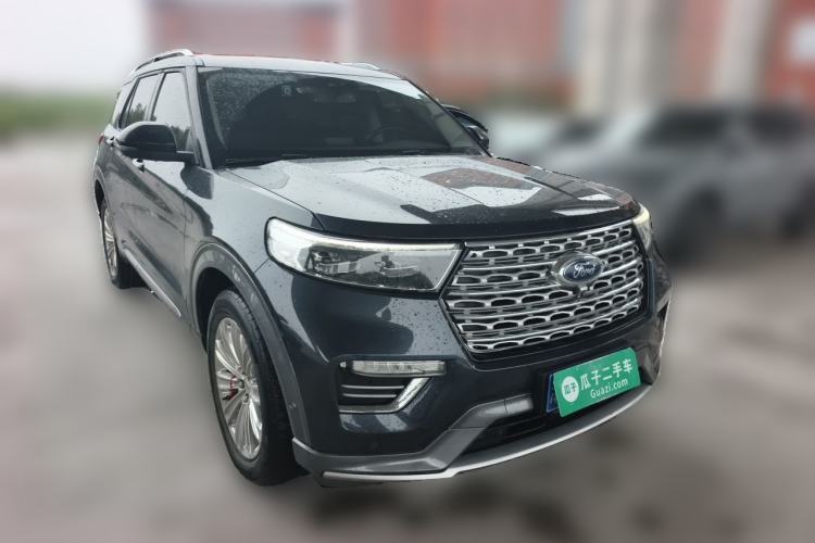 Used Ford Explorer 2020 EcoBoost 285 4x4 Titanium Edition 6 Seats Front Right 45 Deg