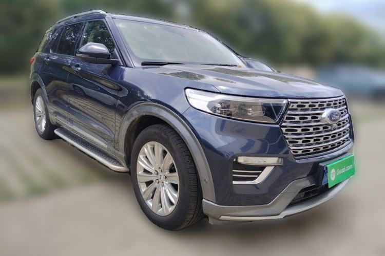 Used Ford Explorer 2020 EcoBoost 285 4x4 Titanium Edition 6 Seats Front Right 45 Deg