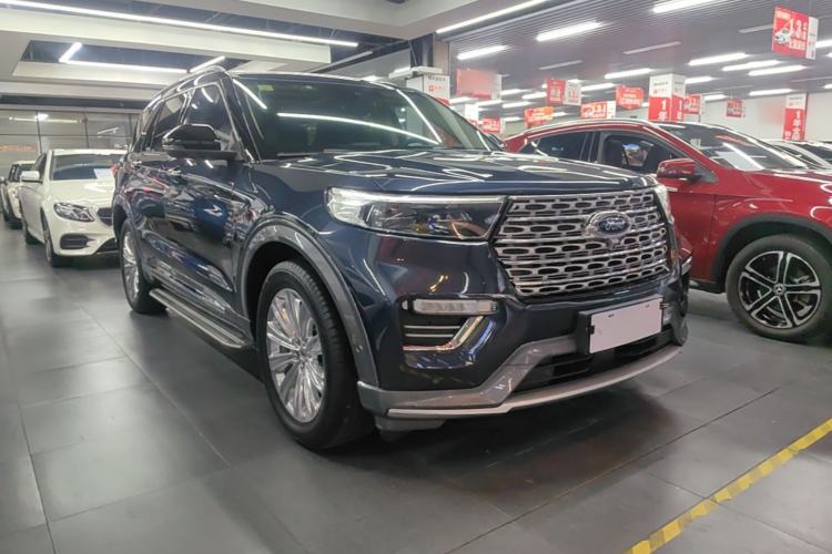 Used Ford Explorer 2020 EcoBoost 285 4x4 Titanium Edition 6 Seats Front Right 45 Deg