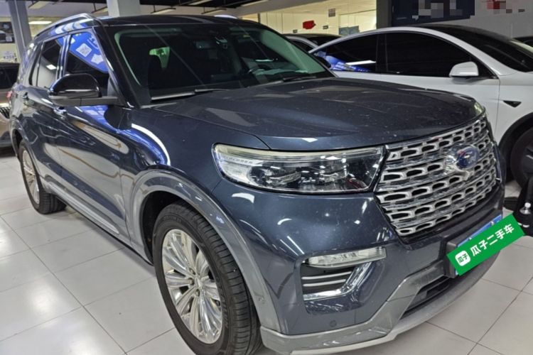 Used Ford Explorer 2020 EcoBoost 285 4x4 Titanium Edition 6 Seats Front Right 45 Deg