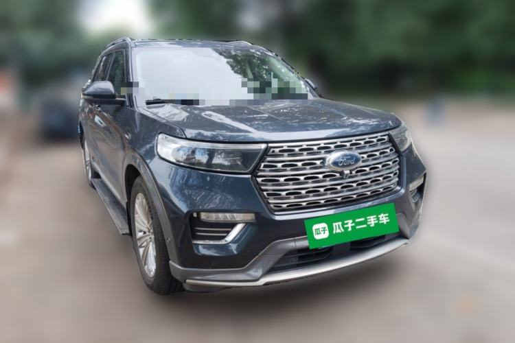 Used Ford Explorer 2020 EcoBoost 285 4x4 Titanium Edition 6 Seats Front Right 45 Deg
