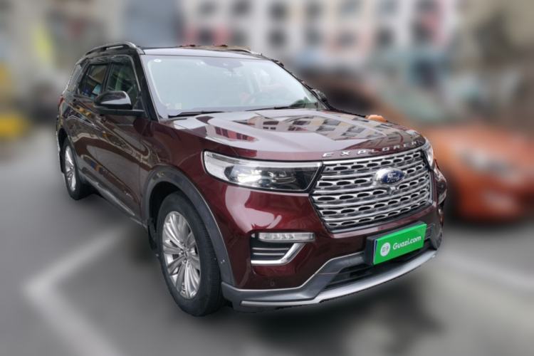 Used Ford Explorer 2020 EcoBoost 285 4x4 Titanium Edition 6 Seats Front Right 45 Deg