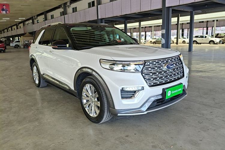 Used Ford Explorer 2020 EcoBoost 285 4x4 Titanium Edition 6 Seats Front Right 45 Deg