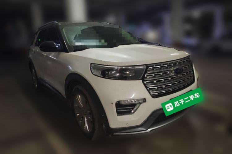 Used Ford Explorer 2020 EcoBoost 285 4x4 Titanium Edition 6 Seats Front Right 45 Deg