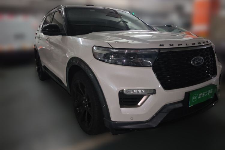 Used Ford Explorer 2020 EcoBoost 285 Four-Wheel Drive Sport Edition ST-LINE 7-Seater Front Right 45 Deg