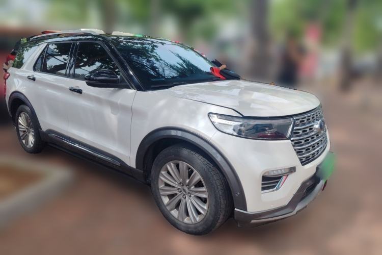 Used Ford Explorer 2020 EcoBoost 285 4x4 Titanium Edition 6 Seats Front Right 45 Deg