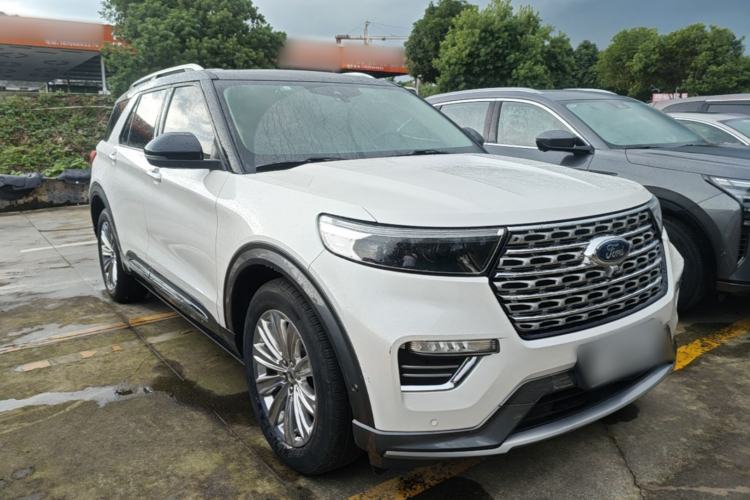 Used Ford Explorer 2020 EcoBoost 285 4x4 Titanium Edition 6 Seats Front Right 45 Deg