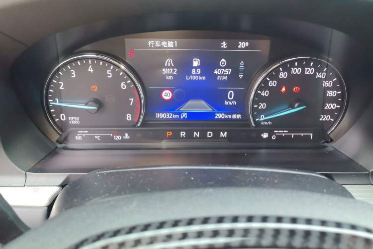 Used Ford Explorer 2020 EcoBoost 285 Rear-Drive Trend Edition 6 Seats Odometer Close Up