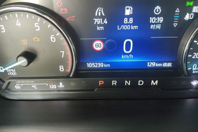 Used Ford Explorer 2020 EcoBoost 285 Rear-Drive Trend Edition 6 Seats Odometer Close Up