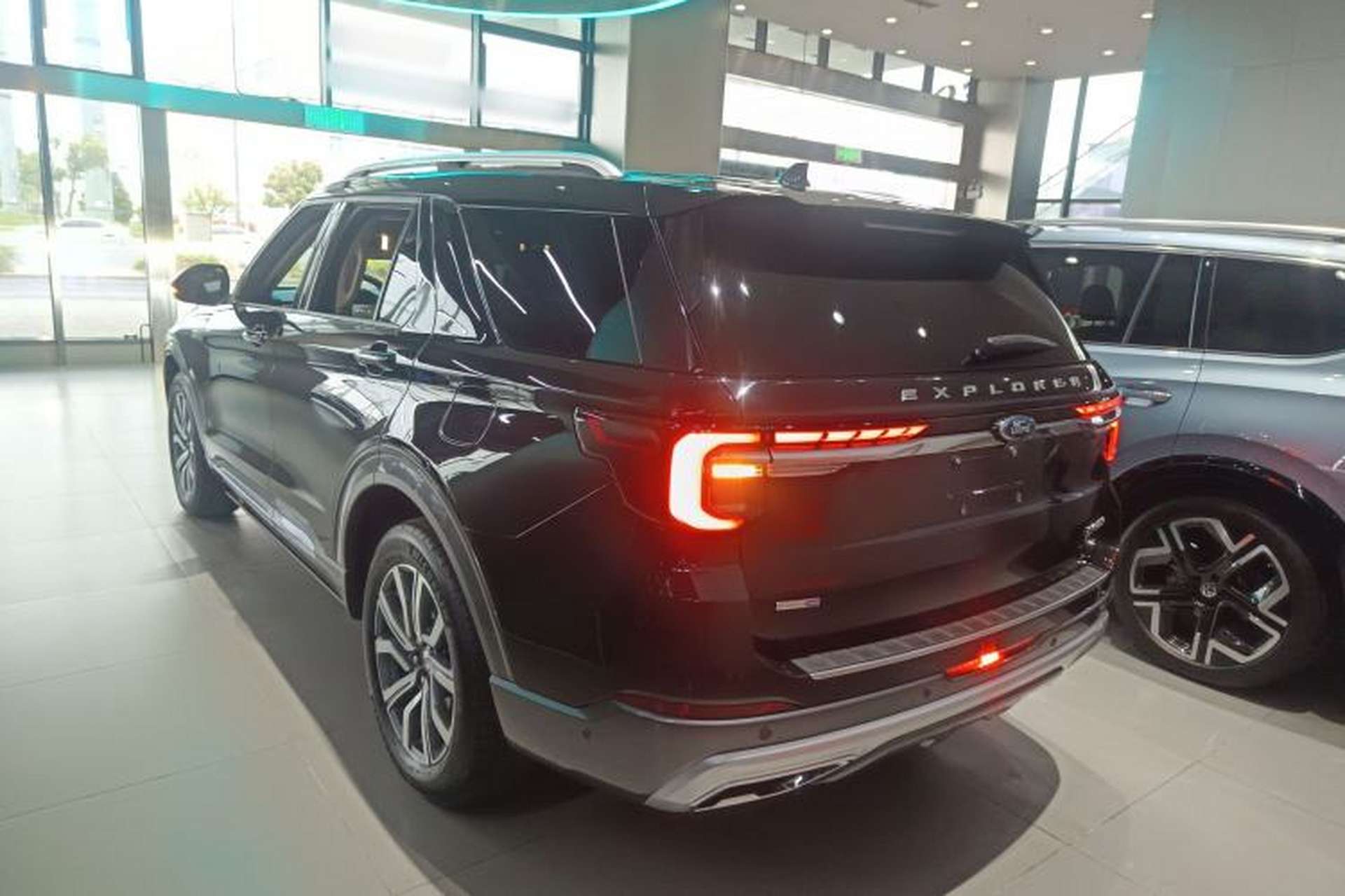 Used Ford Explorer 2023 EcoBoost 285 Four-Wheel Drive Titanium Edition 6 Seats Rear Left 45 Deg