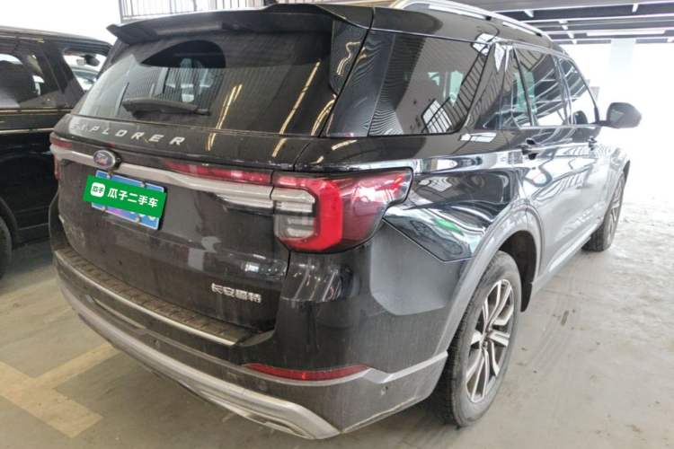Used Ford Explorer 2023 EcoBoost 285 Four-Wheel Drive Titanium Edition 6 Seats Rear Right 45 Deg