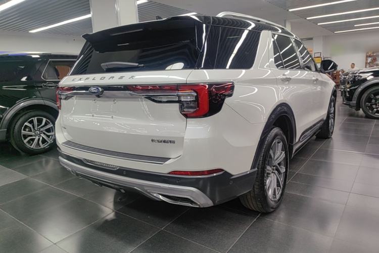 Used Ford Explorer 2023 EcoBoost 285 Four-Wheel Drive Titanium Edition 6 Seats Rear Right 45 Deg