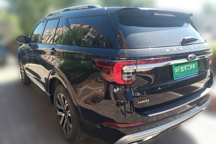 Used Ford Explorer 2024 2.3T EcoBoost Four-Wheel Drive Titanium Edition 6 Seats Rear Left 45 Deg