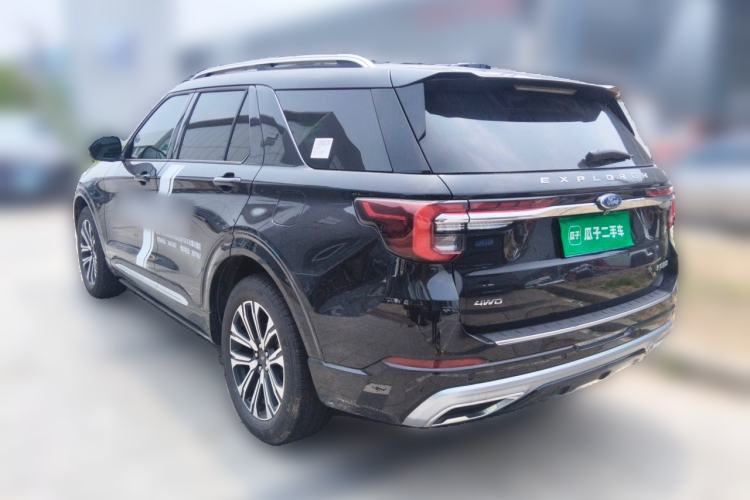 Used Ford Explorer 2024 2.3T EcoBoost Four-Wheel Drive Titanium Edition 6 Seats Rear Left 45 Deg