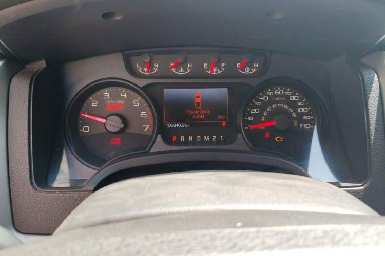 Used Ford F-150  Odometer Close Up