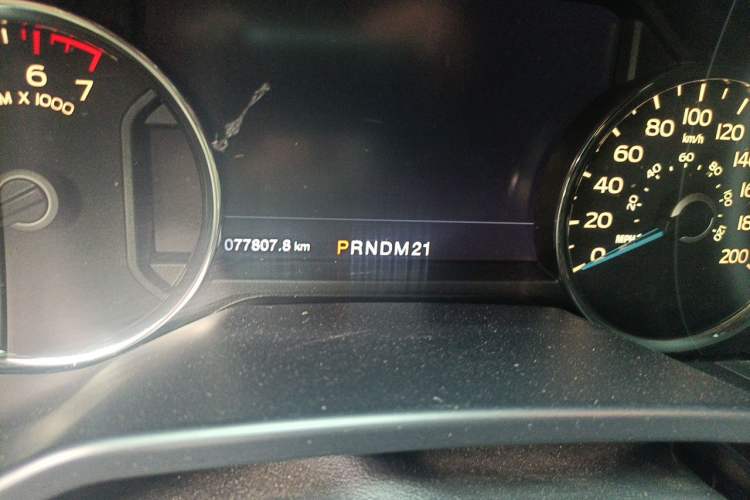Used Ford F-150  Odometer Close Up