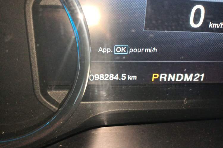 Used Ford F-150  Odometer Close Up