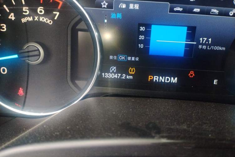 Used Ford F-150  Odometer Close Up