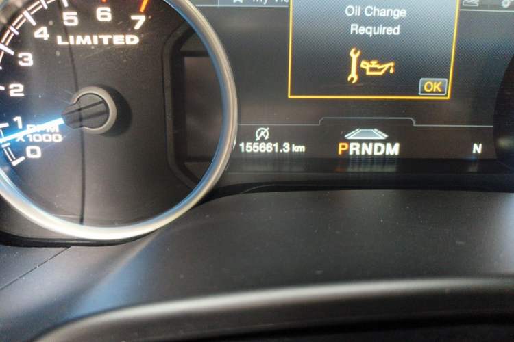 Used Ford F-150  Odometer Close Up