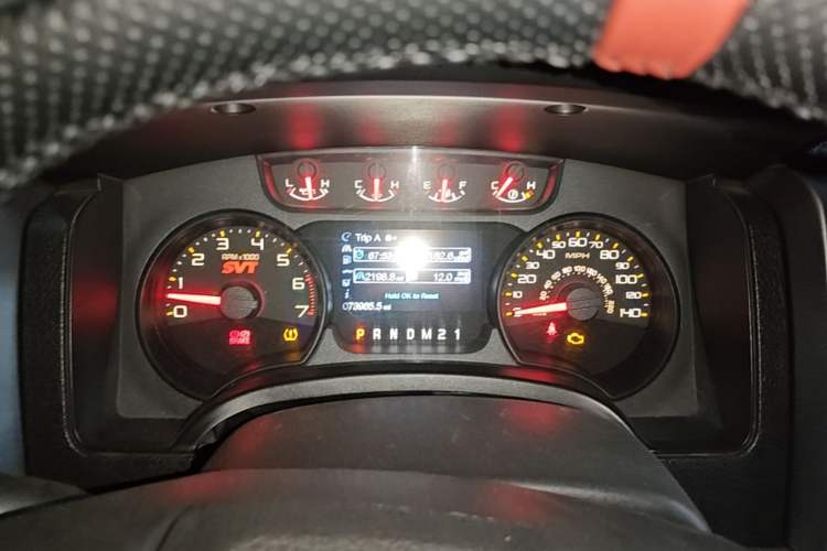 Used Ford F-150 Raptor  Odometer Close Up
