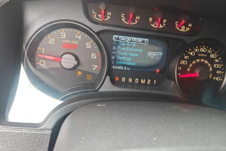 Used Ford F-150 Raptor 2014 6.2L U.S. Version Odometer Close Up