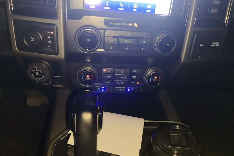 Used Ford F-150 Raptor 2019 3.5T Raptor Polar Blue Limited Edition Audio And AC Panel