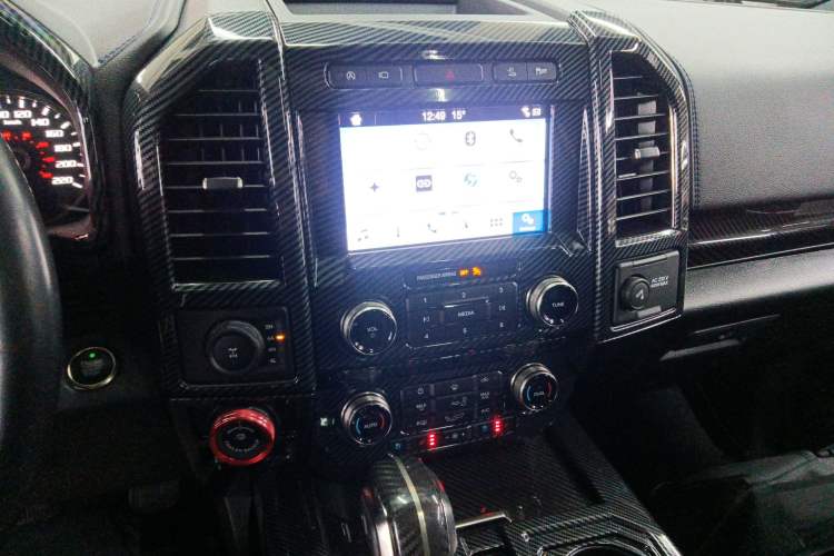 Used Ford F-150 Raptor 2019 3.5T Raptor Polar Blue Limited Edition Audio And AC Panel