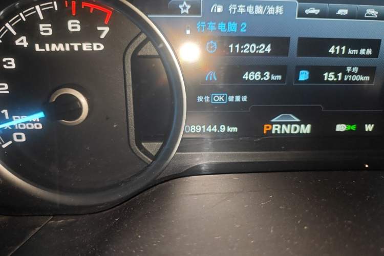 Used Ford F-150 Raptor 2019 3.5T LTD Odometer Close Up