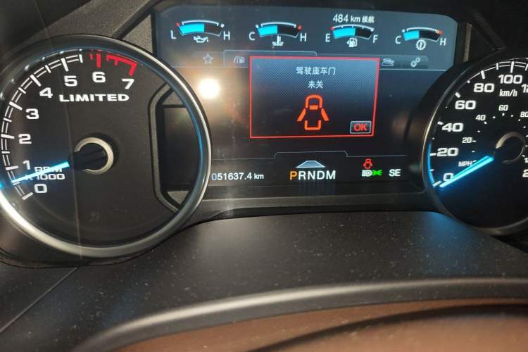 Used Ford F-150 Raptor 2019 3.5T LTD Odometer Close Up