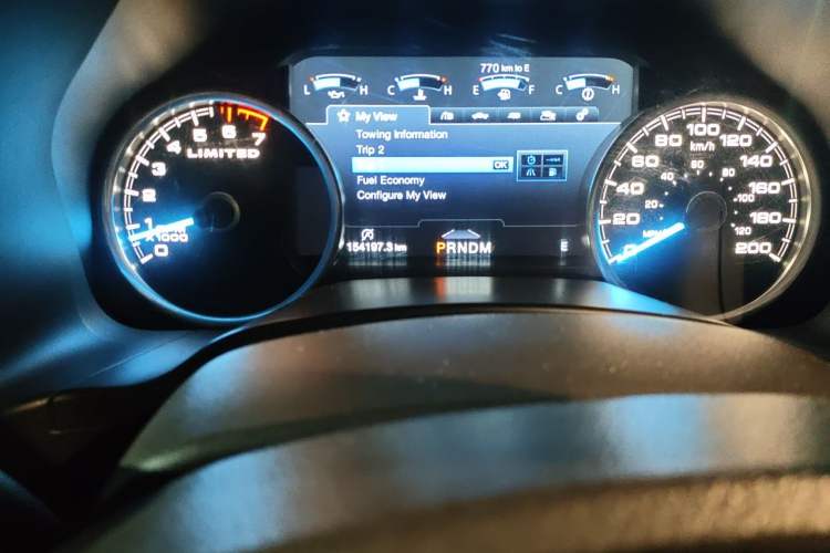 Used Ford F-150 Raptor 2019 3.5T LTD Odometer Close Up