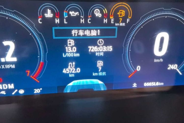 Used Ford F-150 Raptor 2023 3.5T Raptor Odometer Close Up
