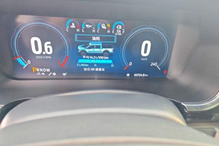 Used Ford F-150 Raptor 2023 3.5T Raptor Odometer Close Up