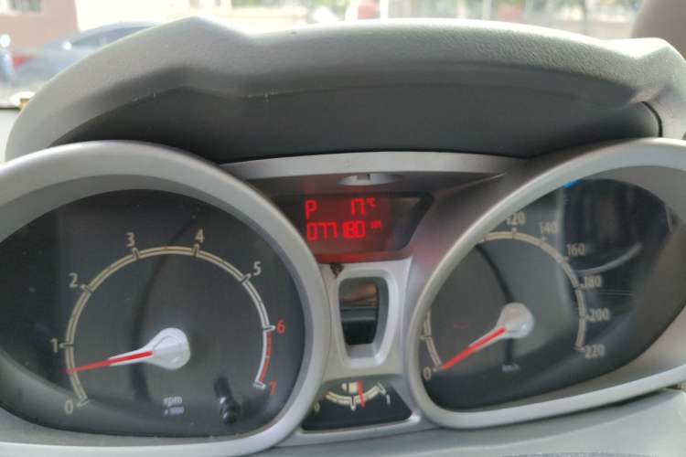Used Ford Fiesta 2009 Hatchback 1.5L Automatic Sport Model Odometer Close Up