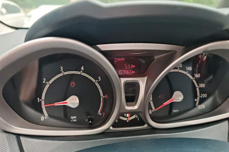 Used Ford Fiesta 2009 Hatchback 1.5L Automatic Fashion Edition Odometer Close Up
