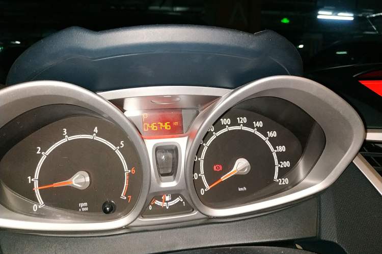 Used Ford Fiesta 2009 Sedan 1.5L Automatic Fashion Edition Odometer Close Up