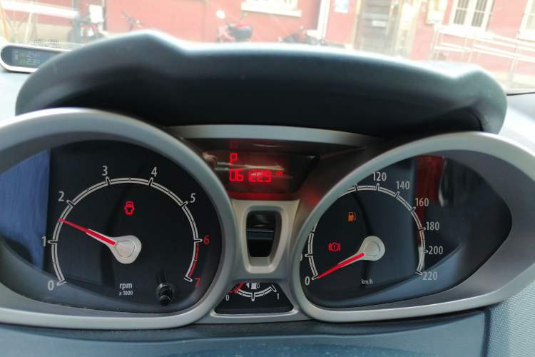 Used Ford Fiesta 2009 Hatchback 1.5L Automatic Fashion Edition Odometer Close Up