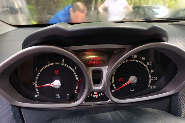 Used Ford Fiesta 2009 Hatchback 1.5L Automatic Fashion Edition Odometer Close Up