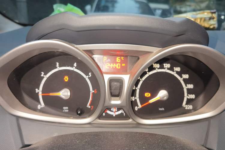 Used Ford Fiesta 2009 Hatchback 1.5L Automatic Sport Model Odometer Close Up
